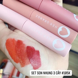 set son nhung 3 cây