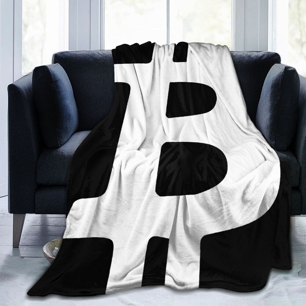 Warm blanket Bitcoin Cryptocurrency Blockchain Microfiber blanket