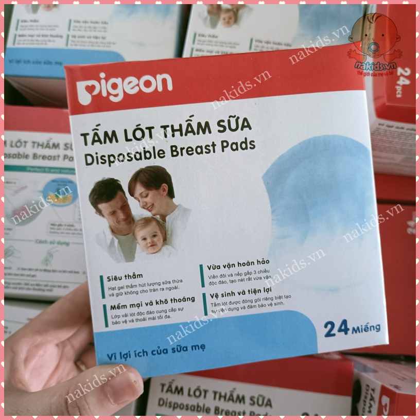 Miếng Lót Thấm Sữa Pigeon 24 Miếng Tiện Dụng Cho Mẹ Sau Sinh