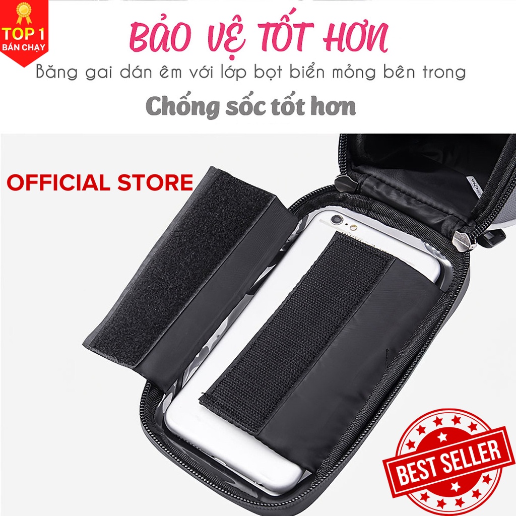 DoDoDios Túi đựng điện thoại đặt trước xe đạp có thể sử dụng cảm ứng điện thoại chống nước