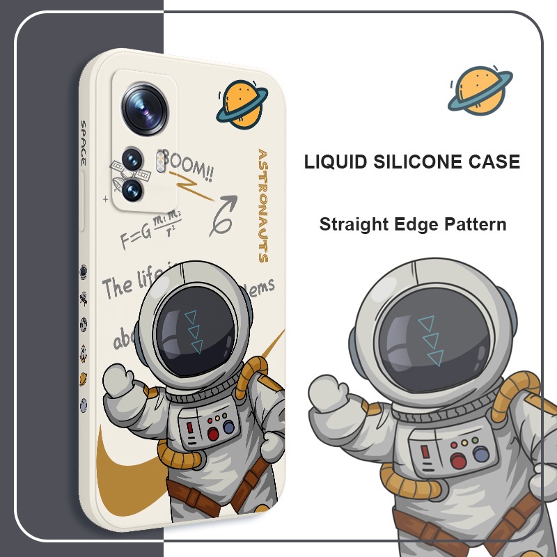 Ốp Điện Thoại Họa Tiết Phi Hành Gia Thông Minh Sáng Tạo Cho Xiaomi Mi 12 12S 12X 11 Pro Lite Ultra 11Lite