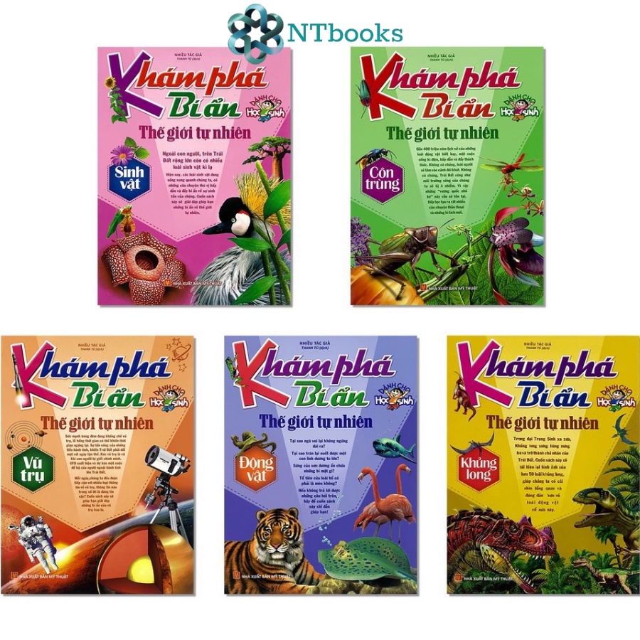 Sách Khám Phá Bí Ẩn Thế Giới Tự Nhiên (Trọn Bộ 5 Cuốn)