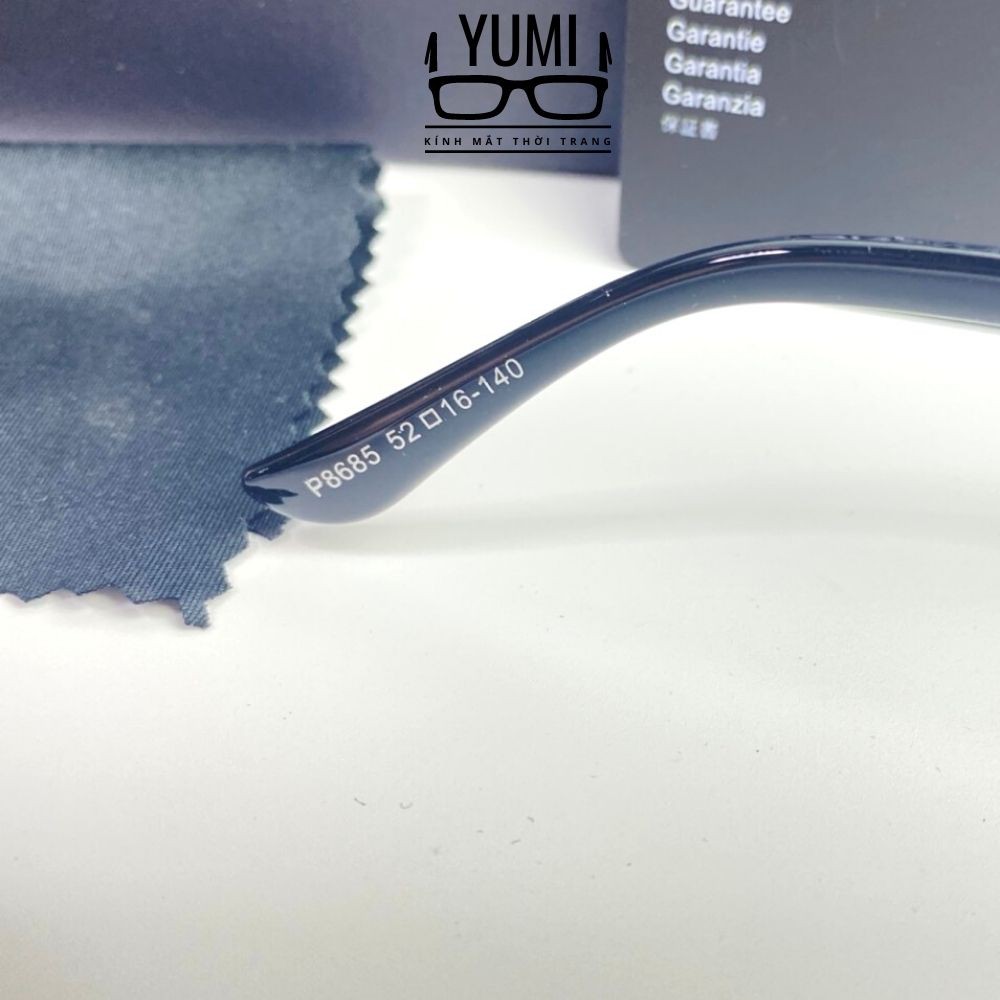 Gọng kính cận porsche design FULL BOX chính hãng nam nữ gọng kim loại mắt vuông, kính thời trang hot tred 2021 - YUMI
