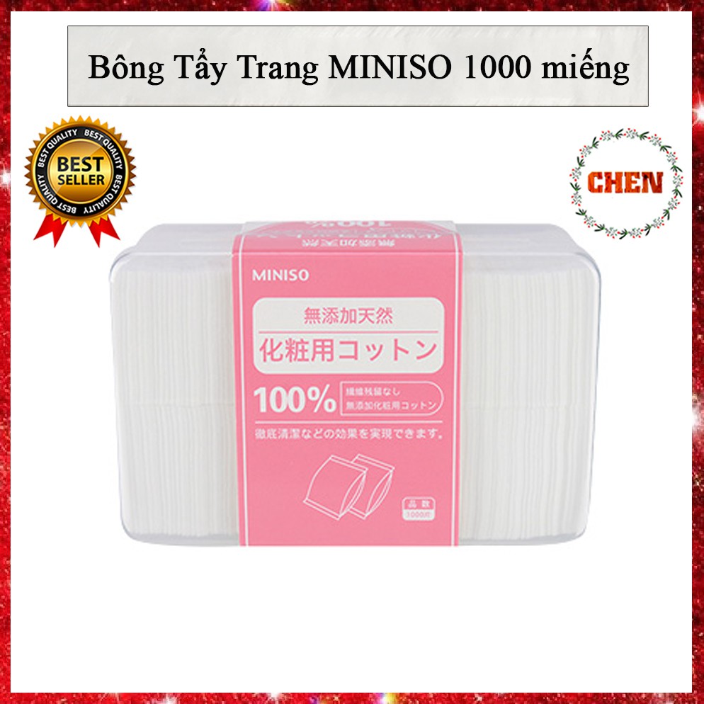 Bông Tẩy Trang MINISO 1000 miếng