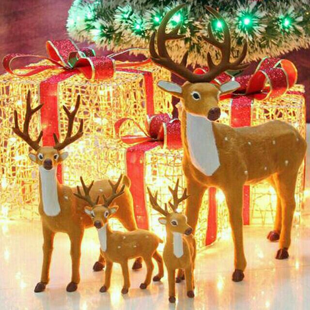 Tuần lộc nhung trang trí Noel, trang trí Giáng Sinh
