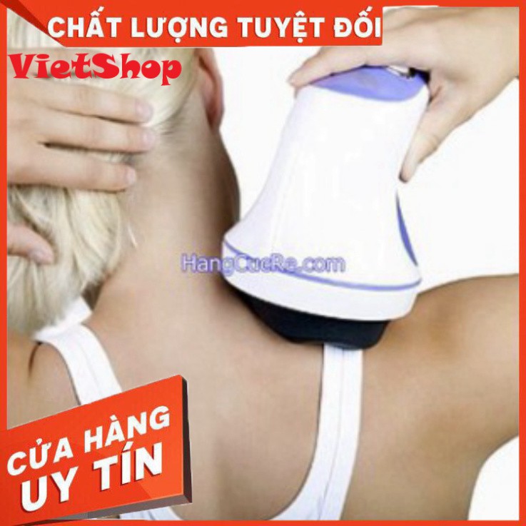 Máy Massage Cầm Tay Trị Liệu Relax & Spin Tone, Giúp Trị Liệu Đau Mỏi Vai Gáy, Tan Mỡ Bụng, Thư Giãn Mệt Mỏi - VietShop