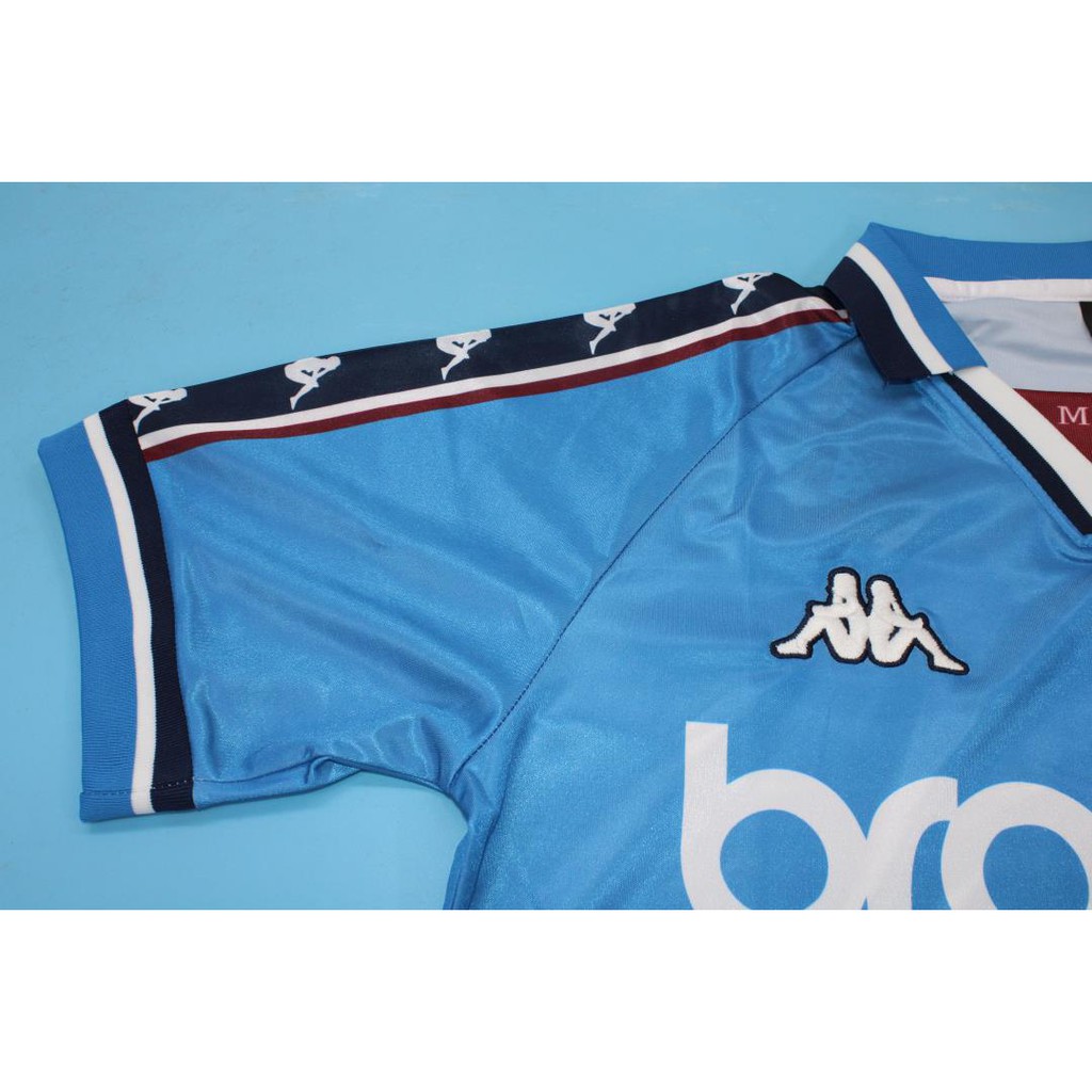 Áo Bóng Đá Đội Tuyển Manchester City 1998-99 Phong Cách Retro Cho Nam