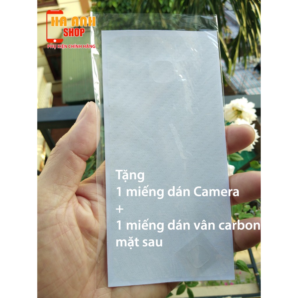 [ S8 / S8plus ] Combo 2 miếng dán dẻo hãng Gor full màn + dán camera + dán lưng carbon