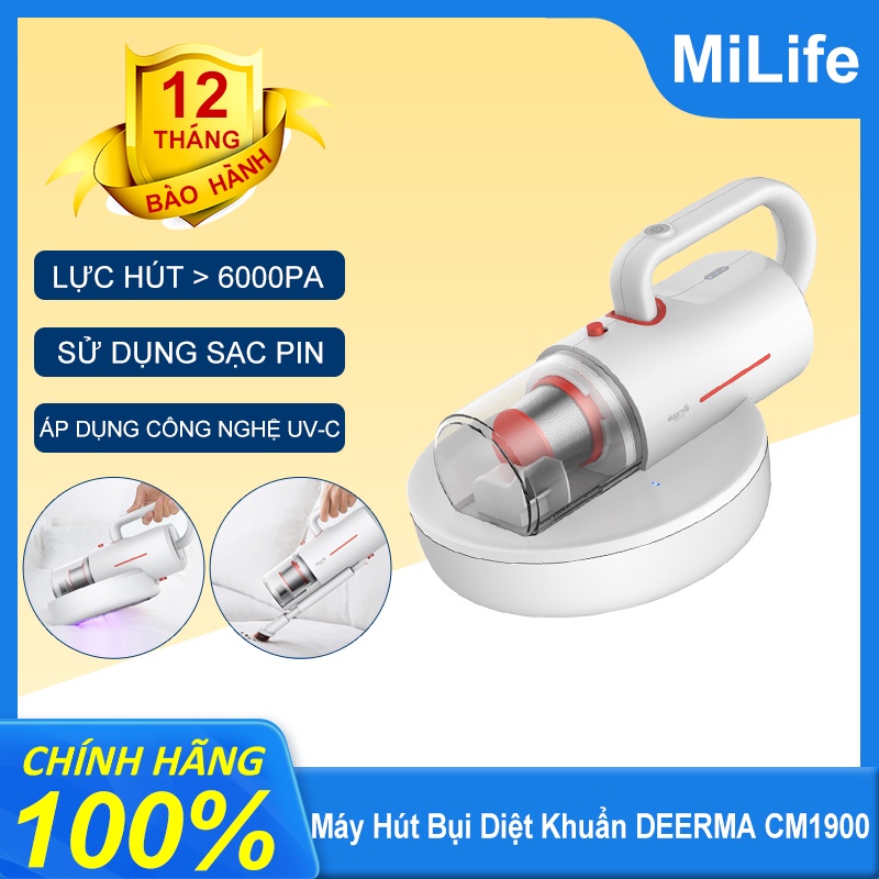 Máy Hút Bụi Cầm Tay Không Dây Diệt Khuẩn DEERMA CM1900