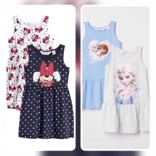 CS-Set 2 vay cotton Mickey, Elsa bé gái xuất dư