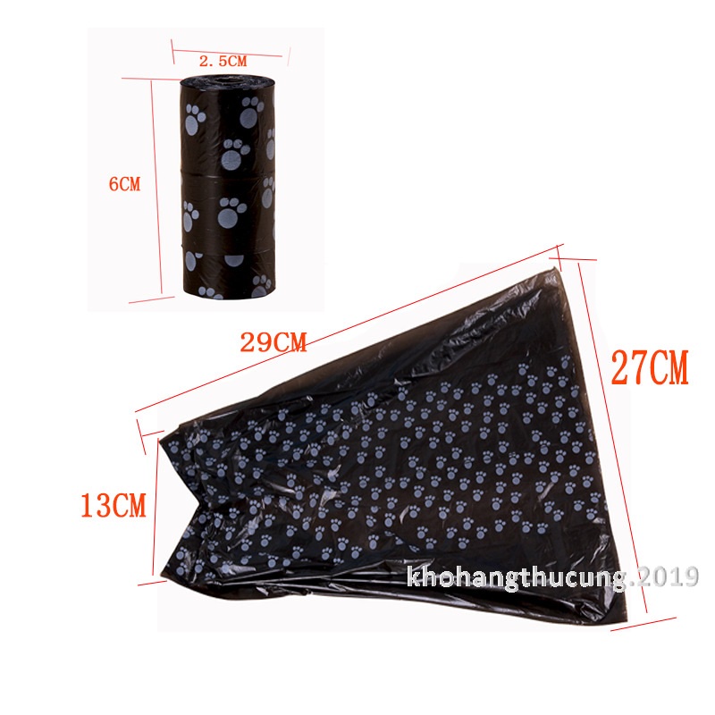 CUỘN TÚI NILONG HỐT PHÂN CHÓ MÈO-TÚI RÁC MINI