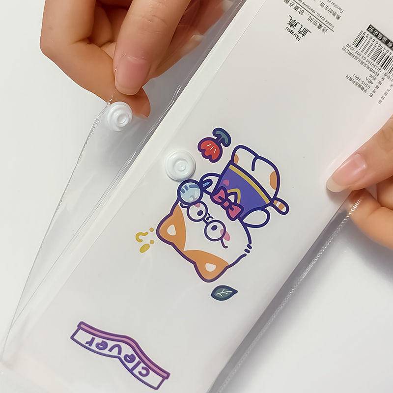 ⭐ iLado ⭐   Bộ Thước Kẻ 4 Món 15cm Cute design Thước đo kích thước Dụng Cụ Vẽ Hình Học dễ thương Thước kẻ học sinh dễ thương chất lượng cao Tiện Lợi Hoạt Hình trong suốt có túi đựng In Họa Tiết Hoạt Hình