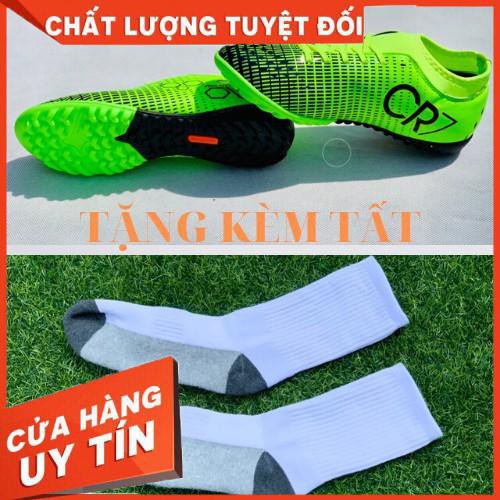 Giày đá bóng Cr7 cổ thun caro - sân nhân tạo - khâu full đế - chỉ dành cho khách theo dõi shop