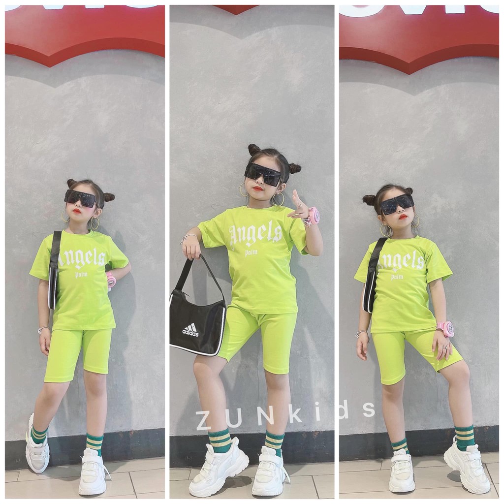 ZUNKids-Bộ Angel xanh dạ quang siêu ngầu