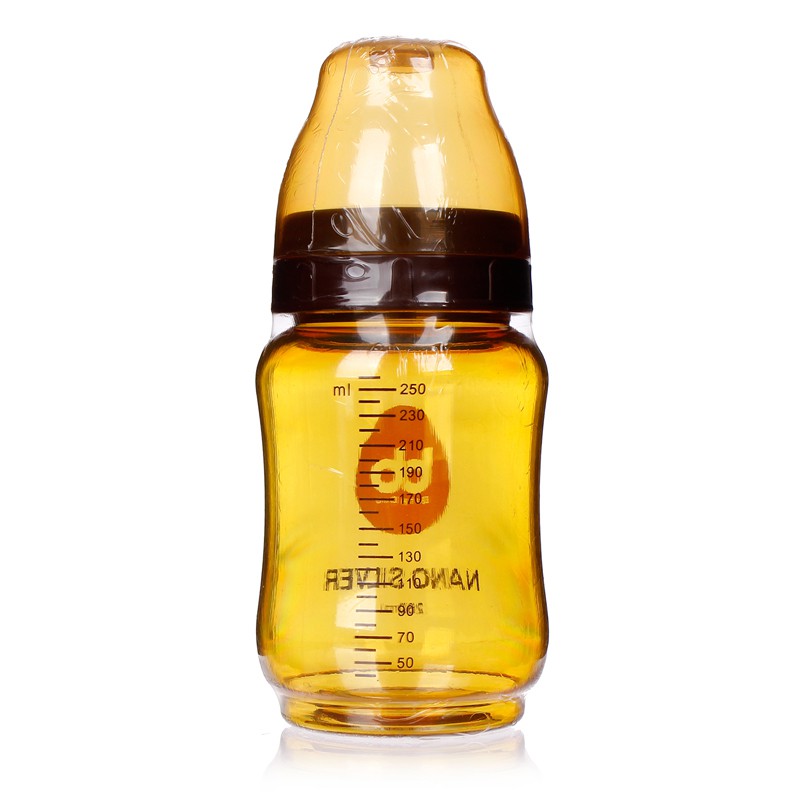 Bình Sữa Baby One Nano Silver Cổ Rộng, Hẹp 240ml