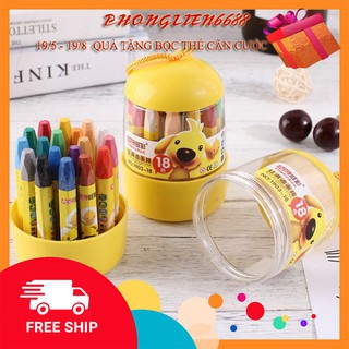 Bút sáp dầu học sinh hộp nhựa Deli - 12/18/24 màu