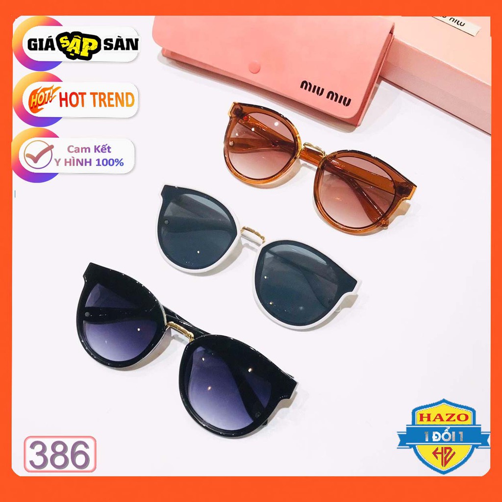 Mắt Kính Thời Trang Nữ Hot Trend K386B Cao Cấp Sang Chảnh - Hazo