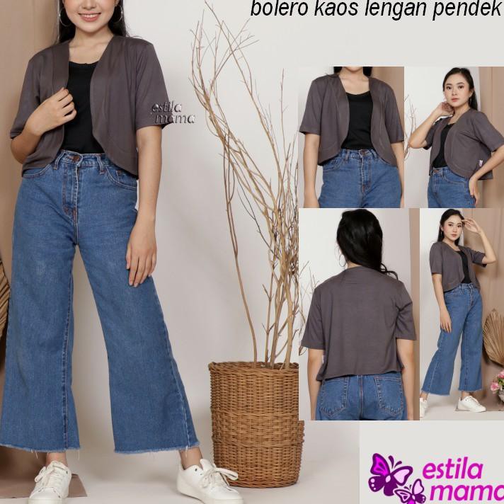 Áo Thun Tay Ngắn In Chữ "Estila Mama" Màu Xám / Đen / Trắng / Mocha / Marun / Blue M / Xl (Mới)