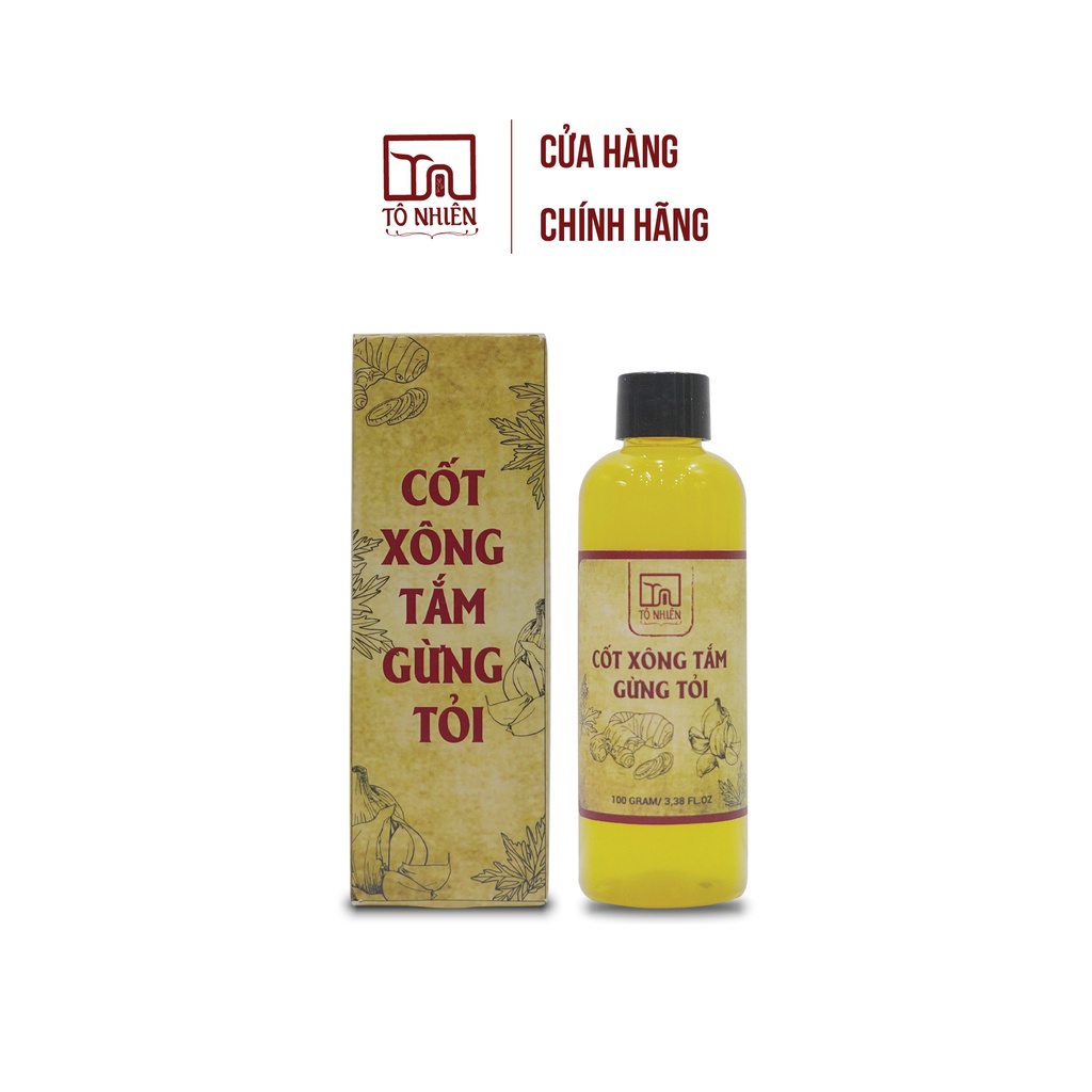 Cốt xông tắm gừng tỏi Tô Nhiên - Combo 3 bộ - Giúp giữ ấm cơ thể, tăng cường hệ miễn dịch cho mọi lứa tuổi