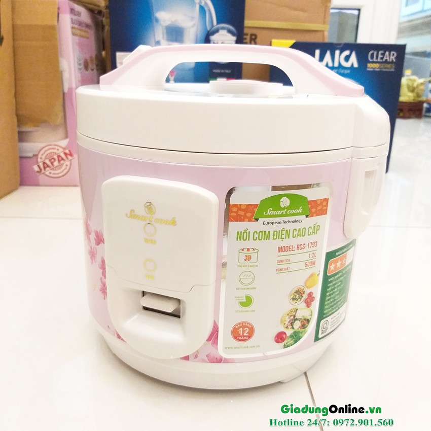 Nồi cơm điện SMARTCOOK RCS1793 1,2 lít Bảo hành Chính Hãng