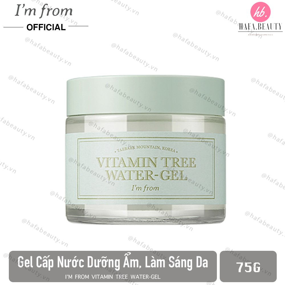 Gel Dưỡng Ẩm Cho Mọi Loại Da I'm from Vitamin Tree Water Gel 75g _ I'm From Chính Hãng