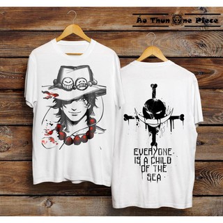 Hot - ⚡️freeship⚡️áo thun in hình portgas d. ace "every one is a child of the sea - áo thun one piece / có size trẻ em