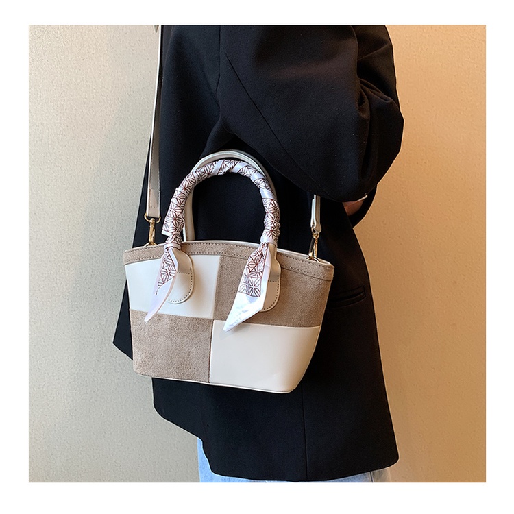 Túi Xách tote Màu Tương Phản Thời Trang Thu Đông Cho Nữ