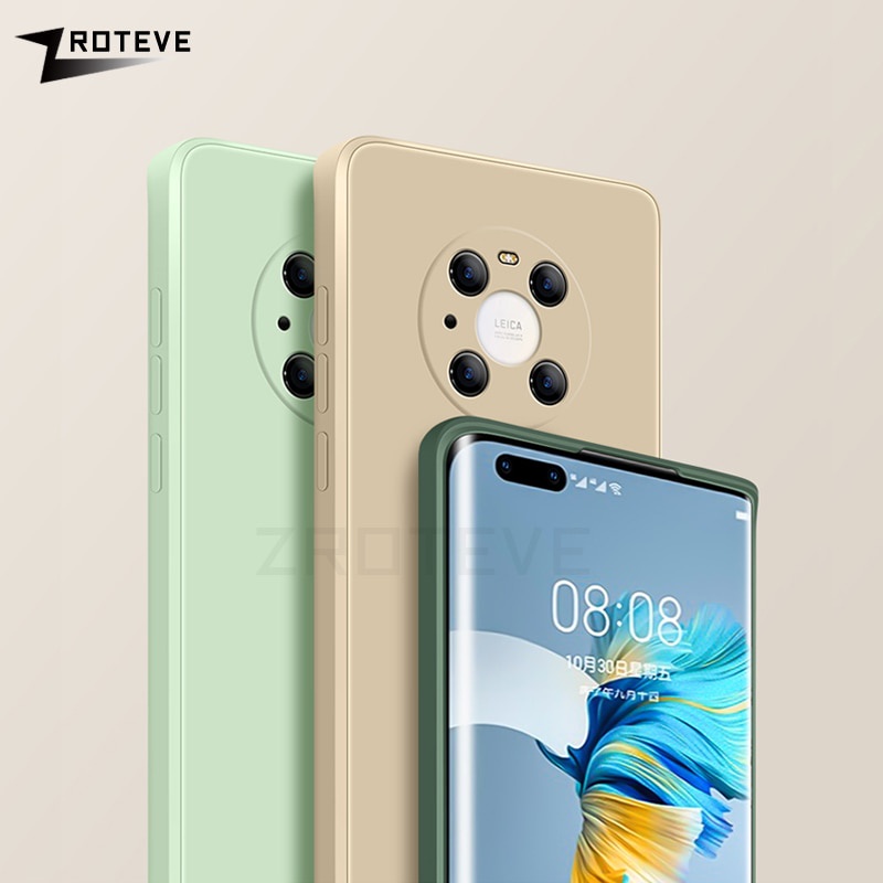 Mate 40 Pro Case Zroteve Coque For Huawei Mate 30 Pro 20 X Lite Mate40 Liquid Silicone Cover For Huawei P30 Pro P40 Lite Cases
