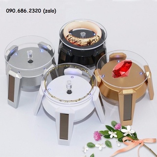 đế xoay trưng bày sản phẩm có đèn led - đế xoay trưng bày sản phẩm