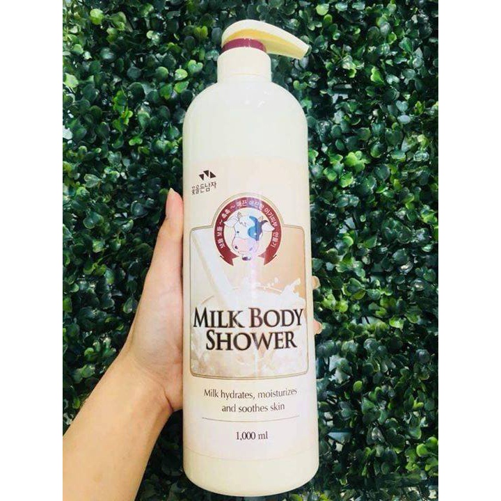 Sữa Tắm Trắng Da Milk Pongdang Body Shower Chiết Xuất Sữa Bò Dưỡng Ẩm, Min Da Hương Vani 1000ml