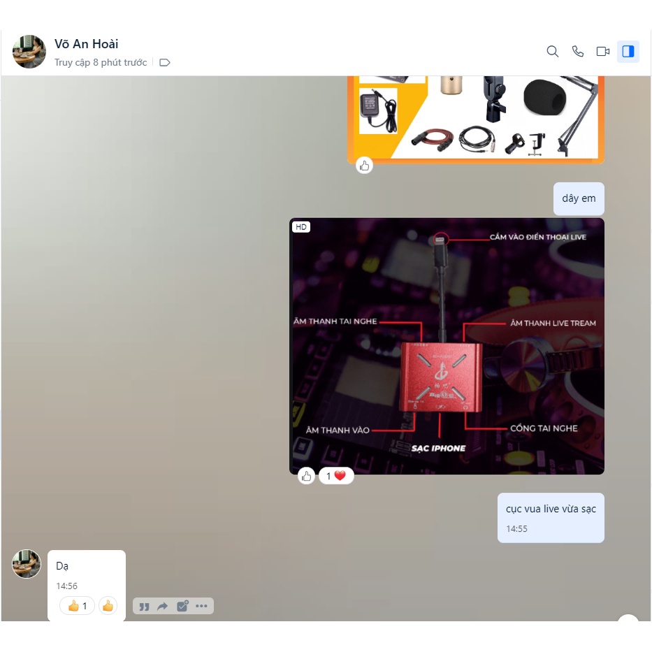 Dây Livestream Hai Chiều PK Bộ Chuyển Đổi Livestream BIGO-FB