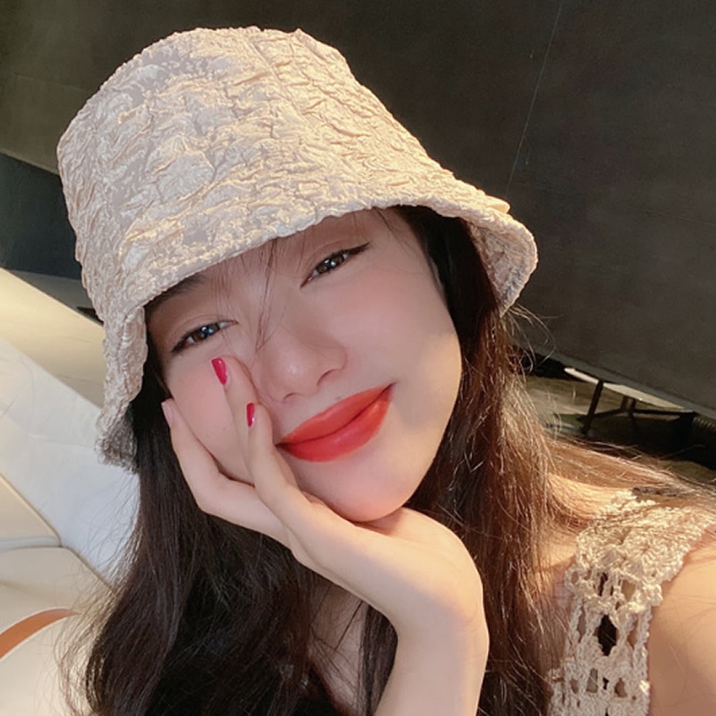 Black and white bucket hat fashion wild summer thin section casual simple and comfortable