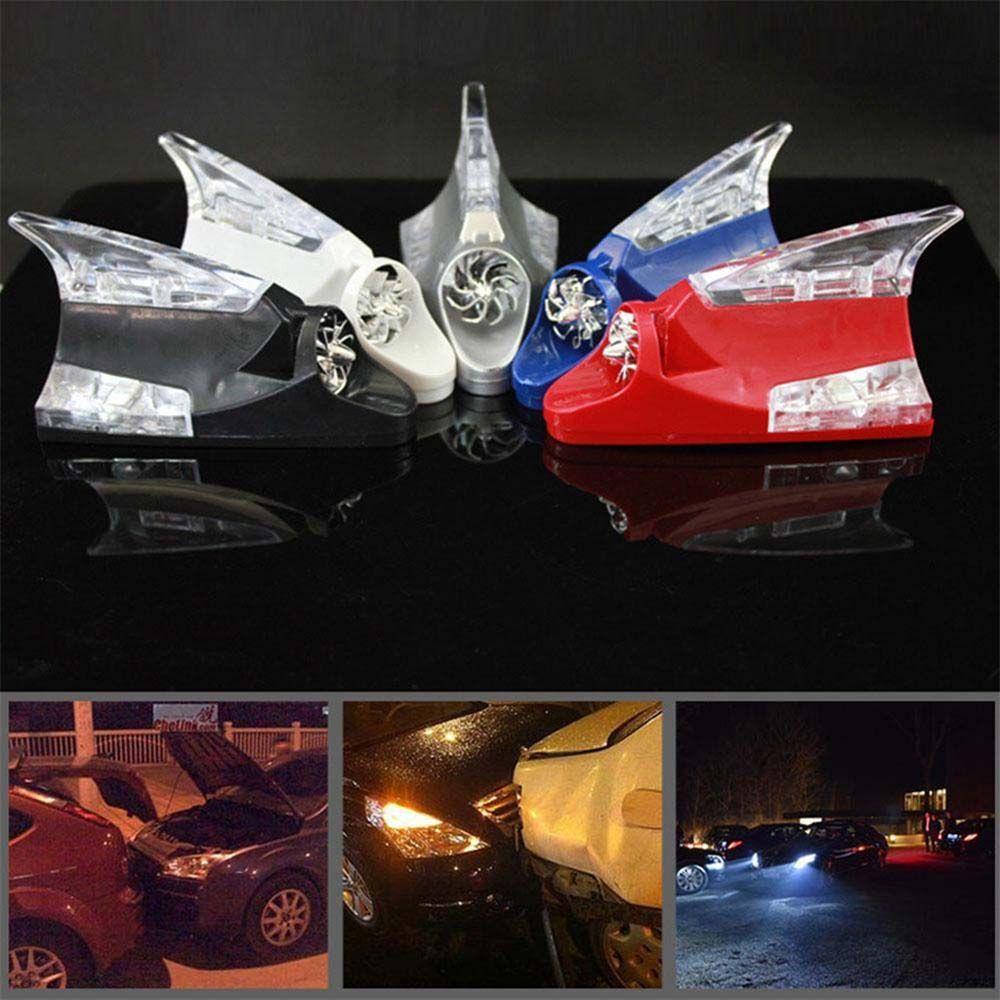Ăng Ten Vây Cá Mập Có Đèn LED Gắn Nóc Xe Hơi