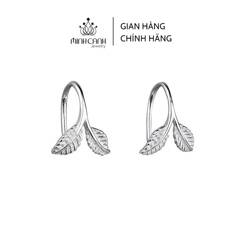 Bông Tai Bạc Hình Chiếc Lá Dạng Kẹp - Minh Canh Jewelry