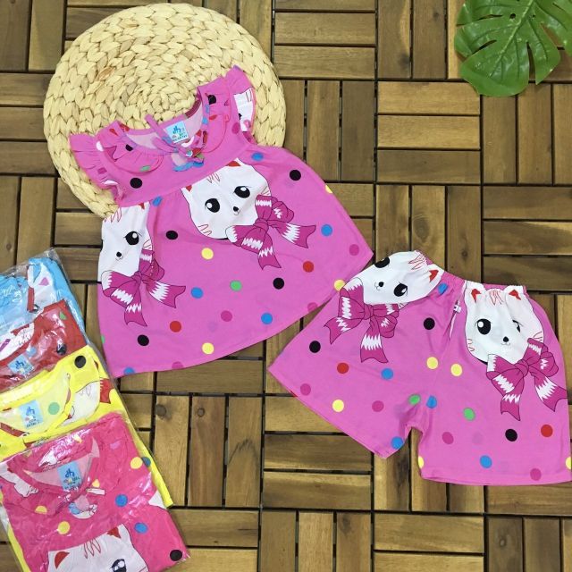 Đồ bộ tole lanh cho bé gái (8-25kg)