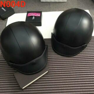 Nón bảo hiểm trơn,nón bảo hiểm nam nữa thời trang,nón bảo hiểm đẹp,nón bảo hiểm lưỡi trai,nón bảo hiển màu đen (N004)