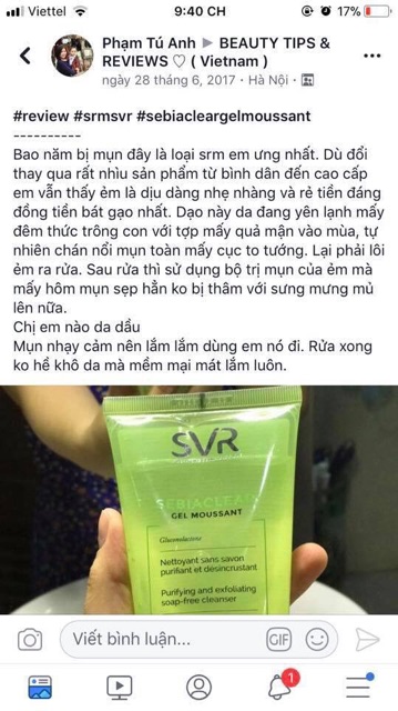 [Mã COS1904 giảm 8% đơn 300K] SỮA RỬA MẶT KIỀM DẦU CHO DA DẦU-MỤN SVR CÁC SIZE (kéo xem feedback) | BigBuy360 - bigbuy360.vn
