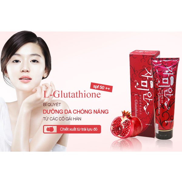 Kem dưỡng trắng da toàn thân Hàn Quốc L-Glutathione SPF 50++