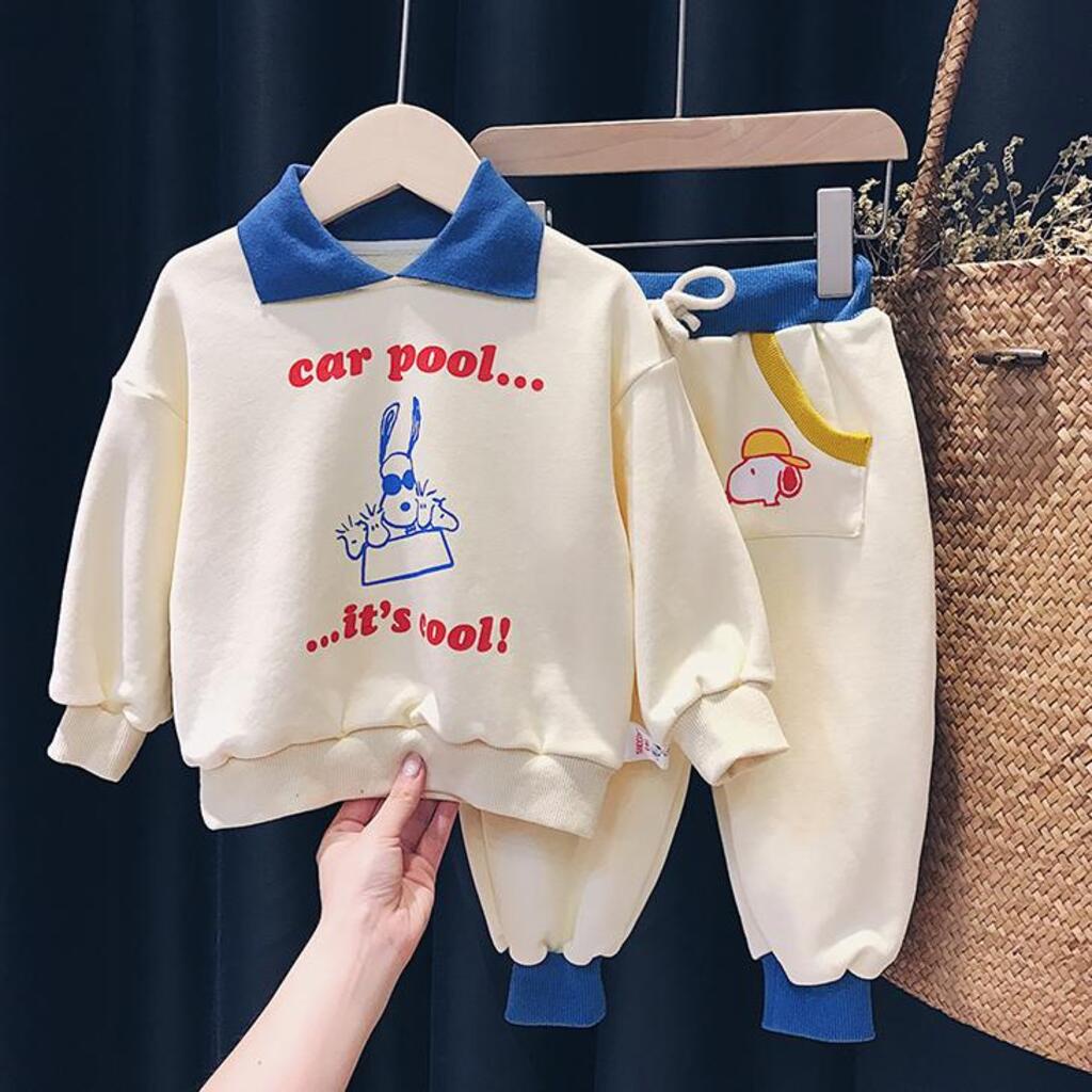 Bộ Quần Áo Dài Tay Bam Bam Thu Đông Vải Nỉ Da Cá Cao Cấp In Hình Cực Xinh Cho Bé Từ 6-28kg - MOOBABY SHOP