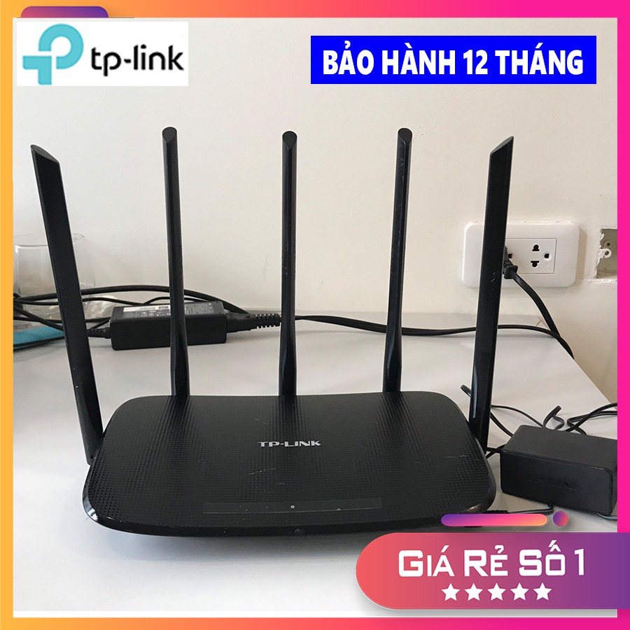 Bộ Phát Wifi TPlink 5 Râu WDR6500 - AC1.350Mbs, Băng tần kép Siêu Khỏe