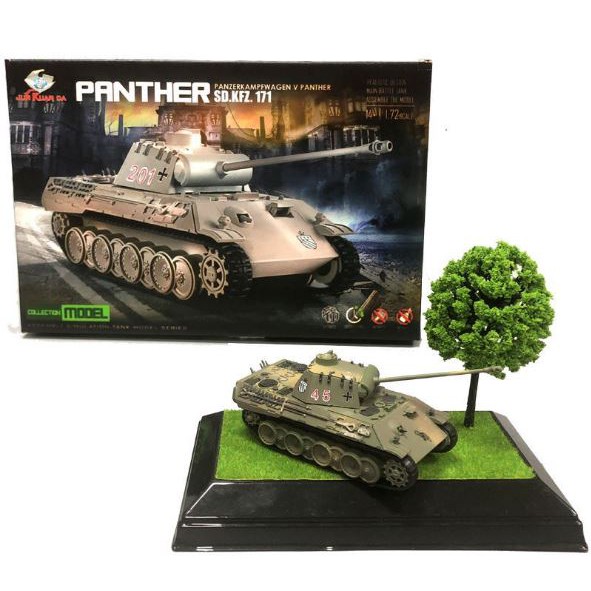 đồ chơi mô hình xe tank Đức tỉ lệ 1/72 kèm sa bàn (ráp không cần keo, có kèm decal) màu sắc ngẫu nhiên