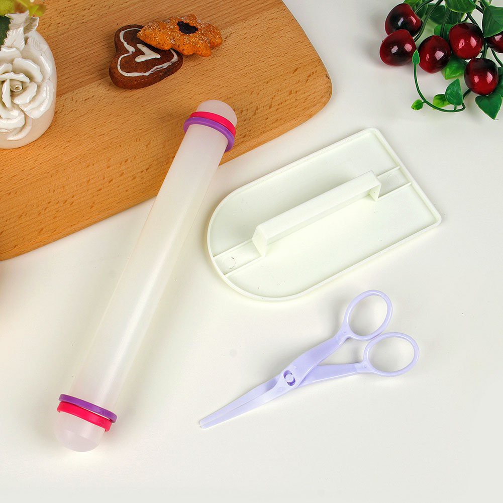 Bộ Dụng Cụ Fondant Tạo Hình Bánh,Trang Trí Bánh Kem 11 Món