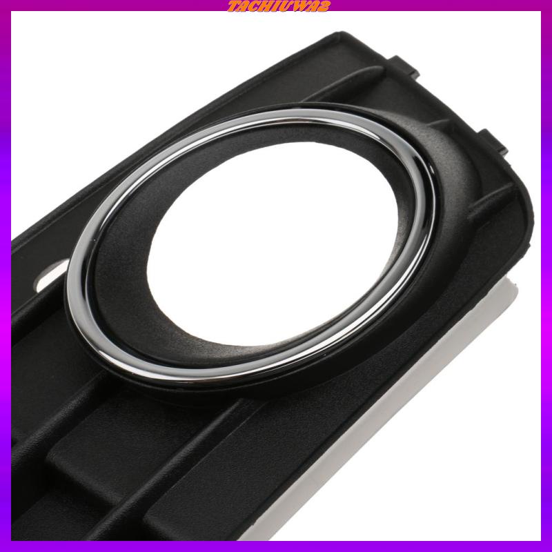 Set 2 Khung Lưới Bảo Vệ Đèn Sương Mù Phía Trước + Chrome Cho Audi A4 A4L B8 2009-12