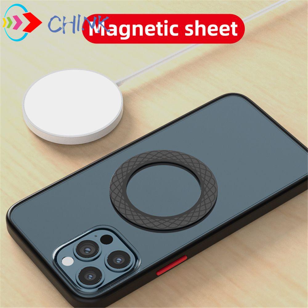 Miếng dán nam châm hình tròn không dây làm giá đỡ cho xe hơi đường nét tinh tế chắc chắn / nhiều màu