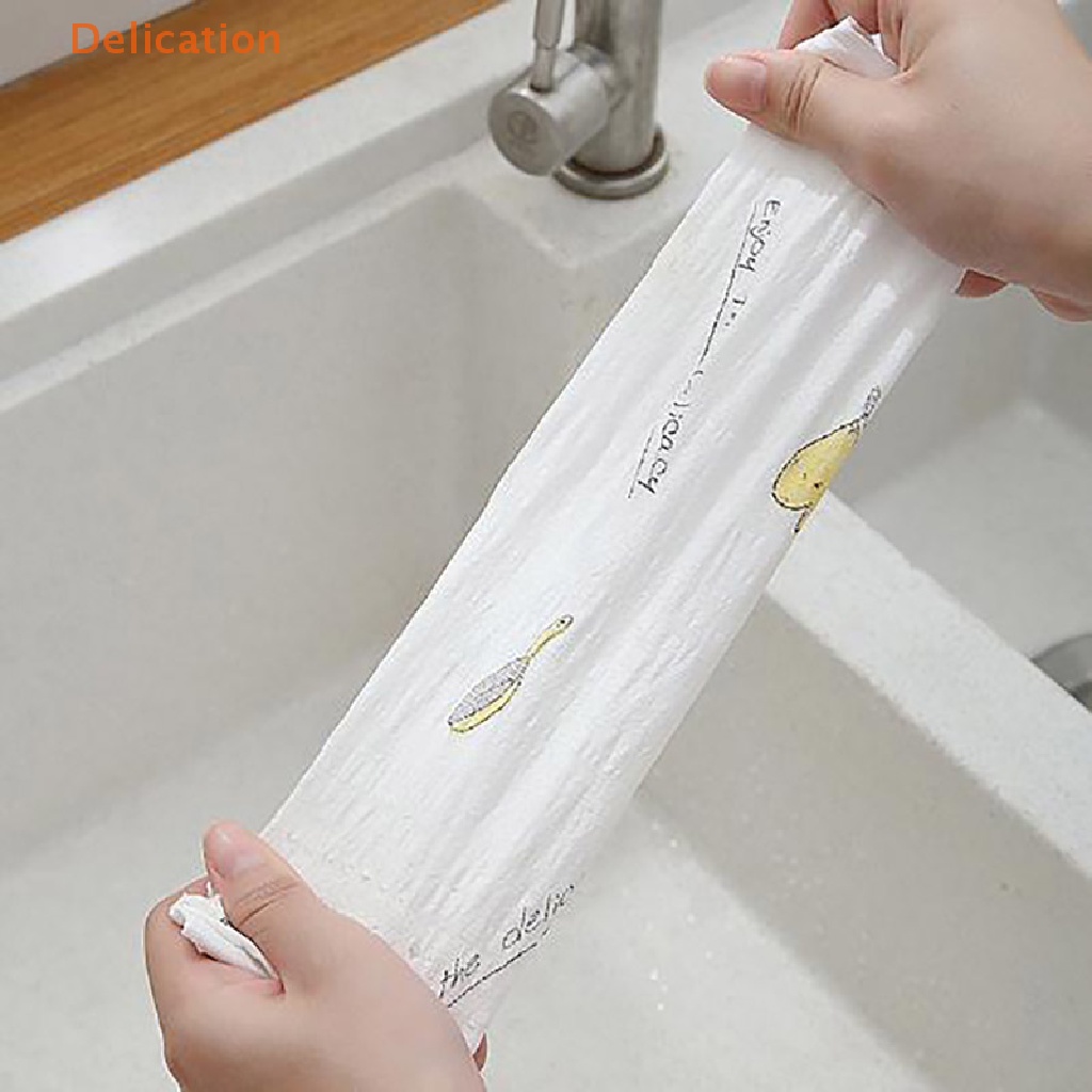 Cuộn 50 Khăn Lau Khô Và Ướt Bằng Tre Có Thể Tái Sử Dụng Cho Nhà Bếp