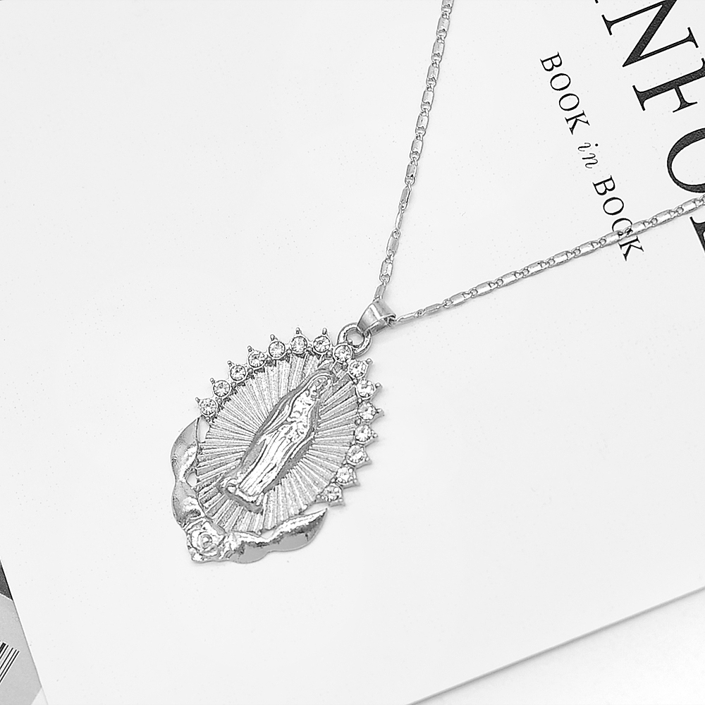 Dây chuyền xi mạ mặt hình Đức Mẹ cho người theo đạo