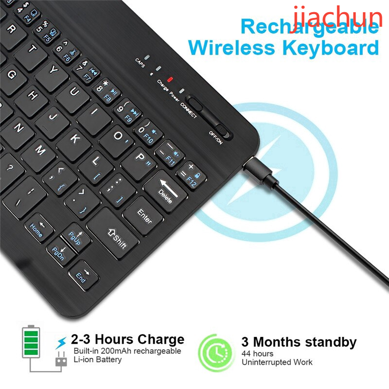 【Jiachun】 Bàn phím Bluetooth không dây 10 inch Bộ máy tính bảng Bàn phím iPad Mini Bàn phím Bluetooth Chuột Điện thoại Phổ biến