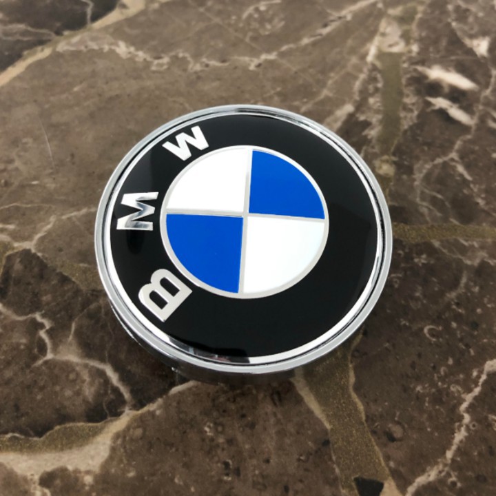 Logo chụp mâm, ốp lazang bánh xe ô tô BMW đường kính 60mm - Mã sản phẩm BMW60