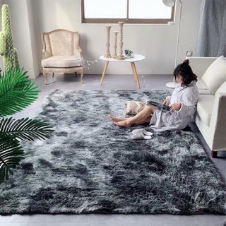 Thảm lông loang trải sàn nhập khẩu cao cấp loại 1 dày dặn