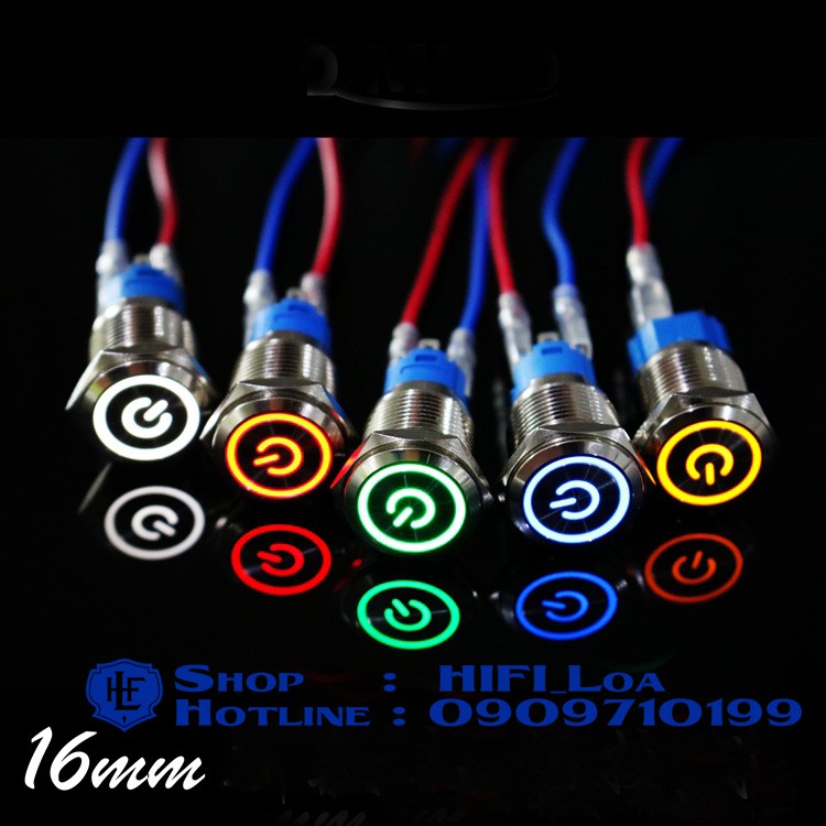 Nút nguồn Led 16mm